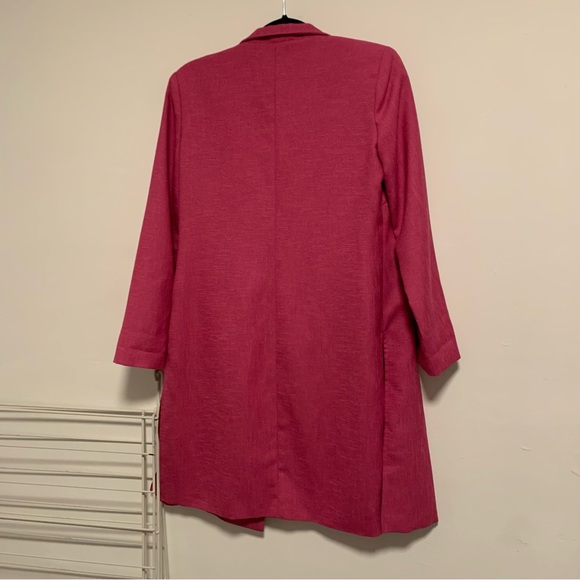 Long Pink Dress Jacket - Picture 2 of 3